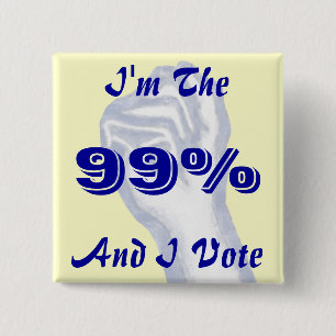 Badge Carré 5 Cm Je suis le 99%