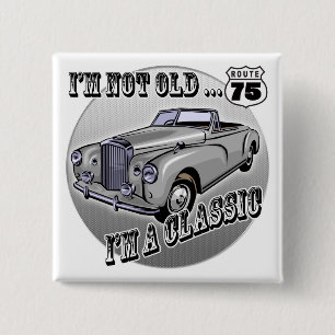 Badge Carré 5 Cm Je suis les soixante-quinzième cadeaux