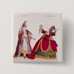 Badge Carré 5 Cm Jean-Baptiste Brizard dans le rôle de Joad