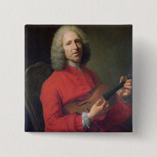 Badge Carré 5 Cm Jean-Philippe Rameau avec un violon