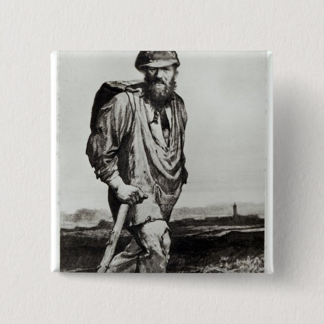 Badge Carré 5 Cm Jean Valjean (Devant)