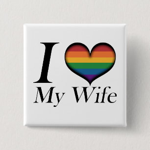 Badge Carré 5 Cm J'entends ma femme