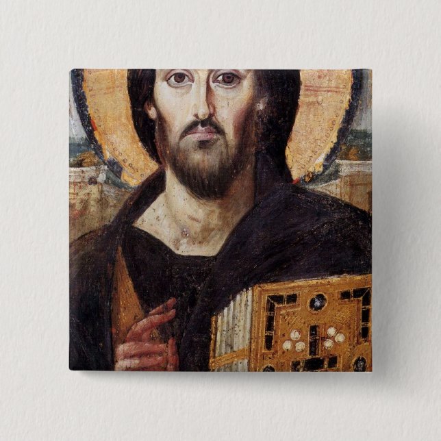 Badge Carré 5 Cm Jésus-Christ (Devant)