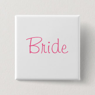 Badge Carré 5 Cm Jeune mariée