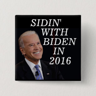 BADGE CARRÉ 5 CM JOE BIDEN 2016