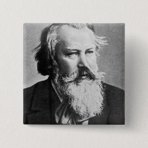 Badge Carré 5 Cm Johannes Brahms, 1879