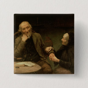 Badge Carré 5 Cm John Anderson, mon Jo, 1894 (huile sur la toile)