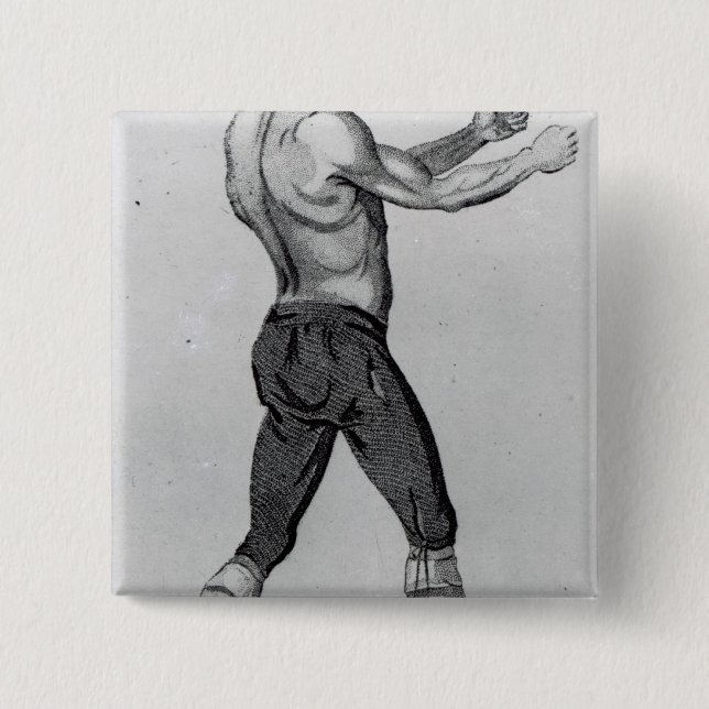 Badge Carré 5 Cm John Broughton (Devant)
