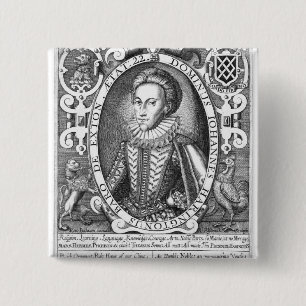 Badge Carré 5 Cm John Harington, 2ème baron Harington d'Exton