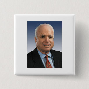 Badge Carré 5 Cm John McCain