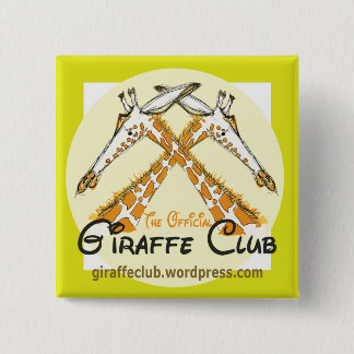 Badge Carré 5 Cm Joignez le club officiel de girafe avec un insigne