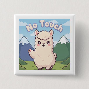 Badge Carré 5 Cm Joli lama