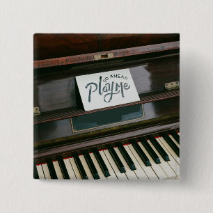 Badge Carré 5 Cm Joli piano