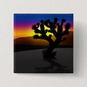 Badge Carré 5 Cm Joshua Tree