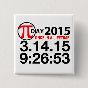 Badge Carré 5 Cm Jour 2015 de pi