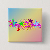 Joyeux anniversaire et étoiles -