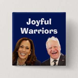 Badge Carré 5 Cm Joyeux guerriers Harris et Walz