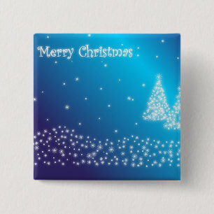 Badge Carré 5 Cm Joyeux Noël