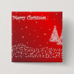 Badge Carré 5 Cm Joyeux Noël