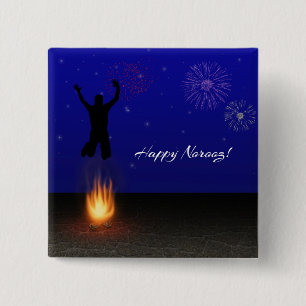 Badge Carré 5 Cm Joyeux Norooz Chahar-Shanbeh-Suri