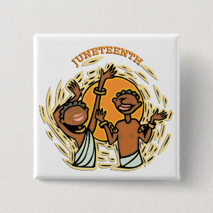 Badge Carré 5 Cm Juneteenth