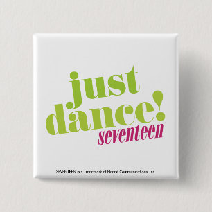 Badge Carré 5 Cm Juste danse - vert
