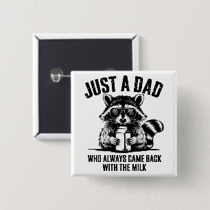 Badge Carré 5 Cm Juste Meilleur Père Jamais
