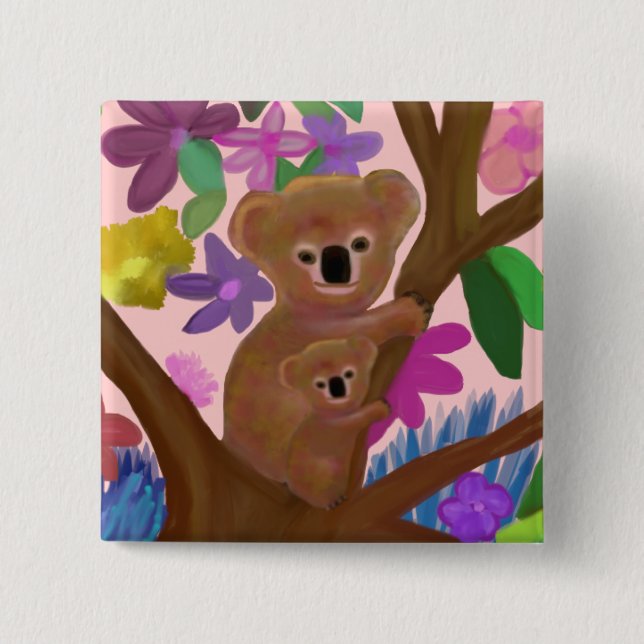 Badge Carré 5 Cm Juste traînant (Devant)