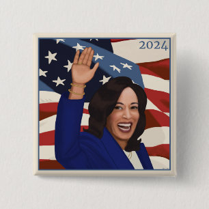 Badge Carré 5 Cm Kamala 2024