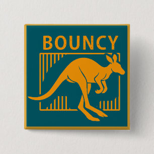 Badge Carré 5 Cm kangourou