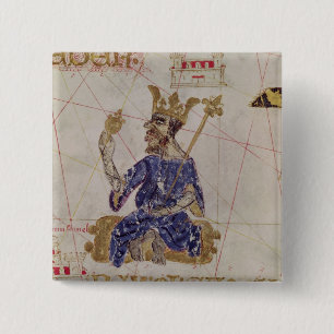 Badge Carré 5 Cm Kankou Mousa, roi du Mali