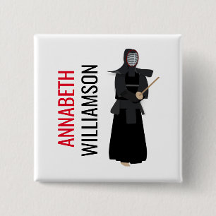Badge Carré 5 Cm Kendo
