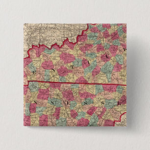 Badge Carré 5 Cm Kentucky et Tennessee 2