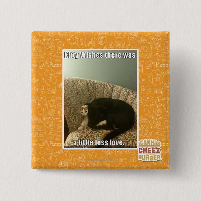 Badge Carré 5 Cm Kitty Wings (Devant)