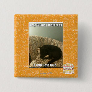 Badge Carré 5 Cm Kitty Wings