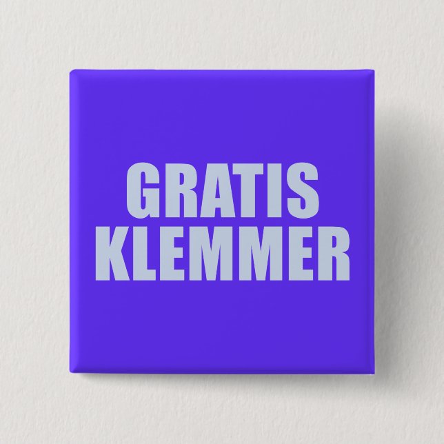 Badge Carré 5 Cm Klemmer gratuit (Devant)