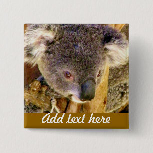 Badge Carré 5 Cm Koala Love_