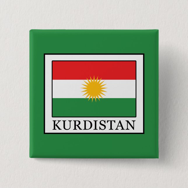 Badge Carré 5 Cm Kurdistan (Devant)