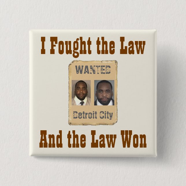 Badge Carré 5 Cm Kwame - j'ai combattu la loi (Devant)