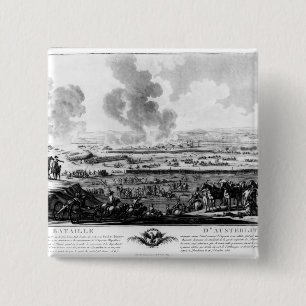 Badge Carré 5 Cm La bataille d'Austerlitz, le 2 décembre 1805