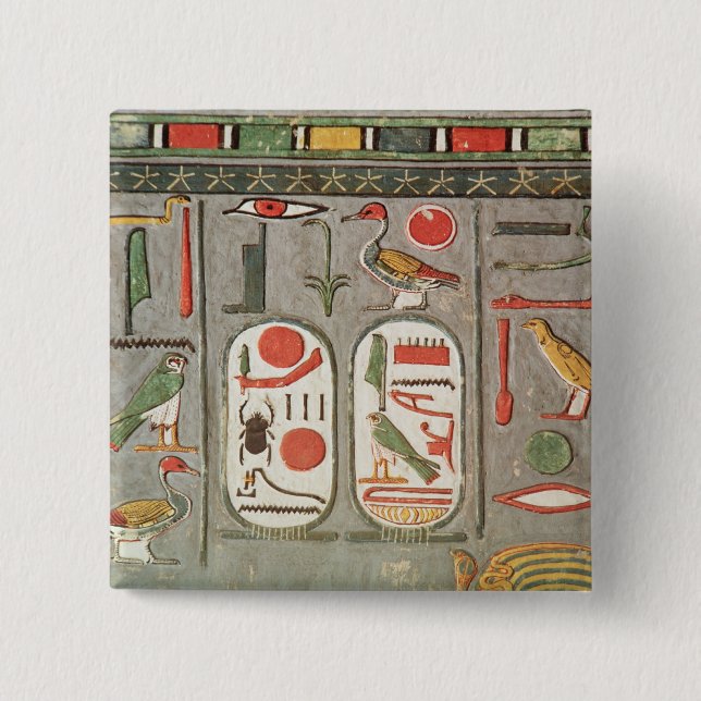 Badge Carré 5 Cm La cartouche du roi (Devant)