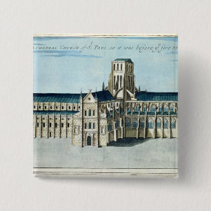 Badge Carré 5 Cm La cathédrale de St Paul