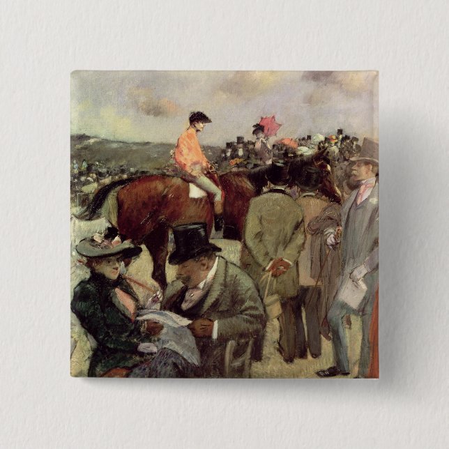 Badge Carré 5 Cm La Cheval-Course, c.1890 (Devant)