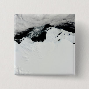 Badge Carré 5 Cm La côte de Queen Mary de l'Antarctique