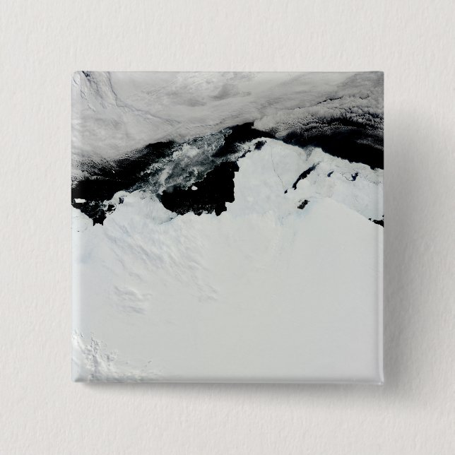 Badge Carré 5 Cm La côte Queen Mary de l'Antarctique (Devant)