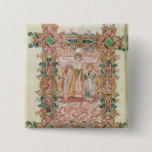 Badge Carré 5 Cm La crucifixion