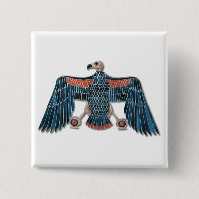 Badge Carré 5 Cm La déesse égyptienne Nekhbet Pectoral (Devant)