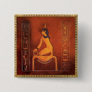 Badge Carré 5 Cm La déesse Isis