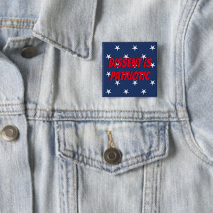 Badge Carré 5 Cm La dissidence est patriotique