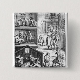 Badge Carré 5 Cm La grande peste